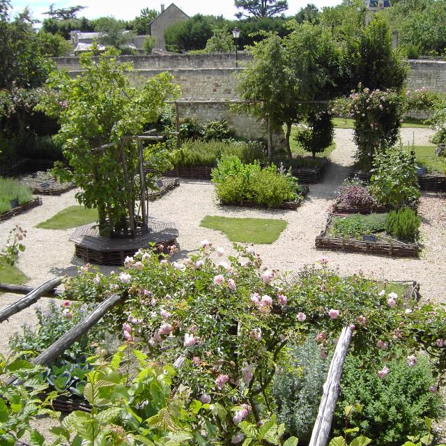 Medieval garden of the Tour Carrée