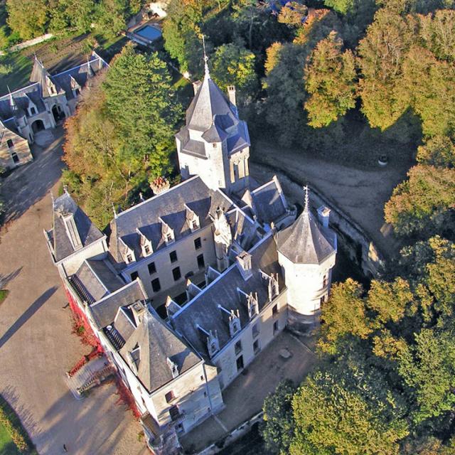 Château de Ternay from the air