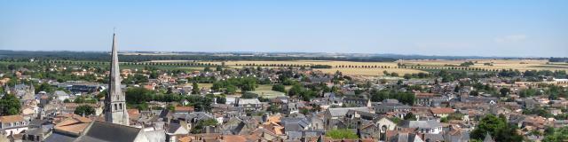 Vue sur Loudun depuis la Tour Carrée