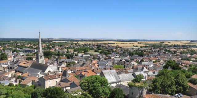 Vue sur Loudun depuis la Tour Carrée