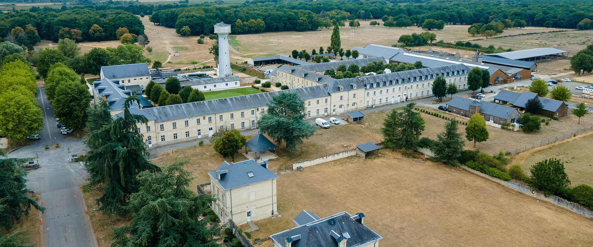 vue drone domaine de roiffé