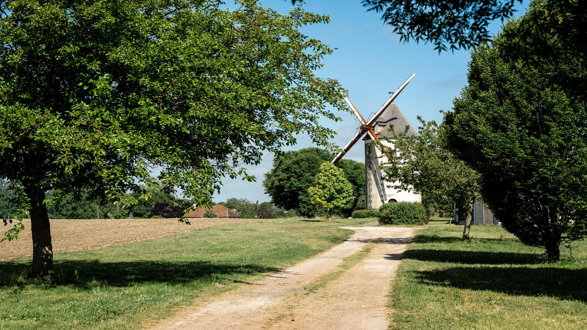 vue lointaine moulin